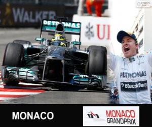 пазл Нико Росберг празднует свою победу в Гран Гран-при Монако 2013